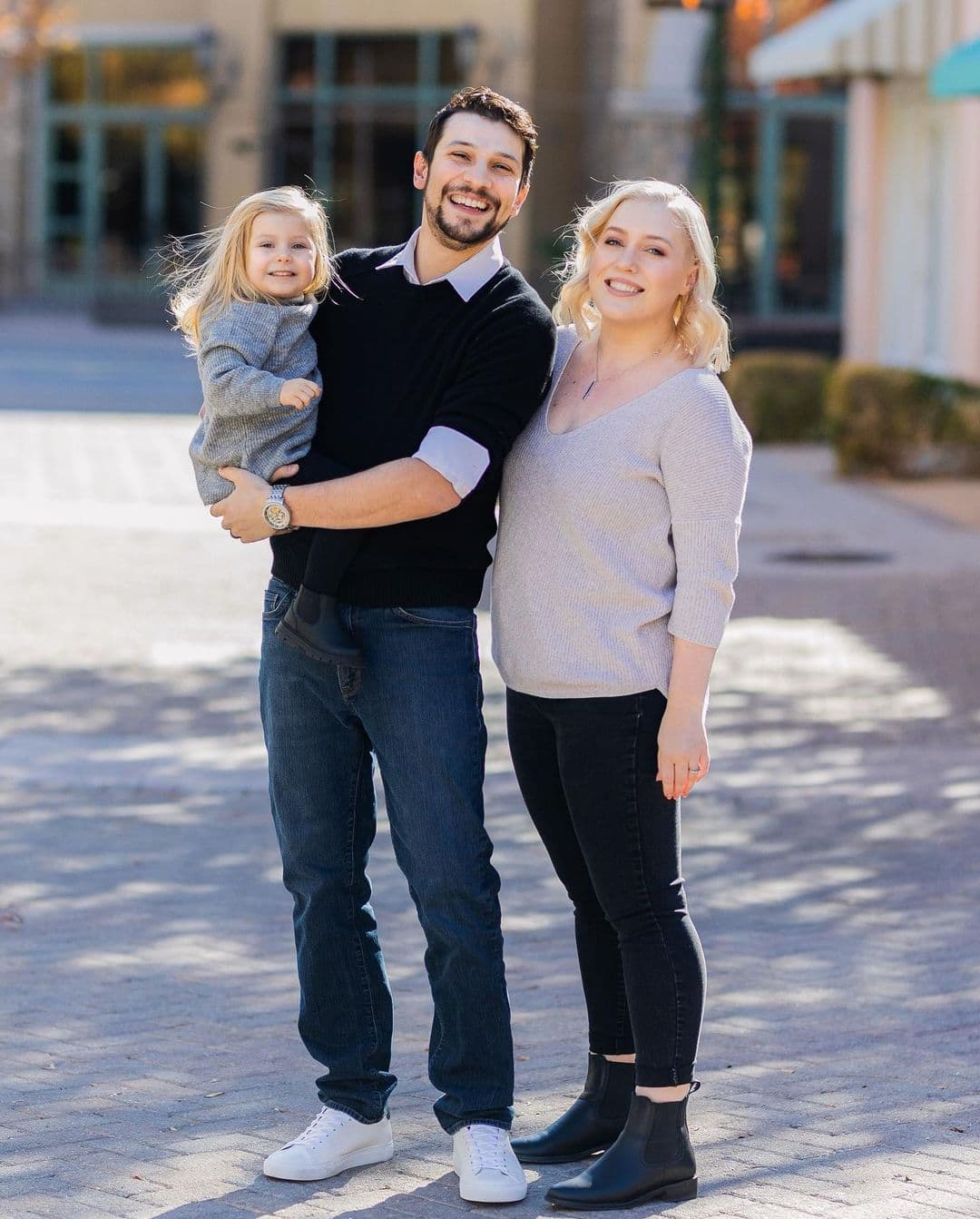 Anthony Ramirez posing with his family.